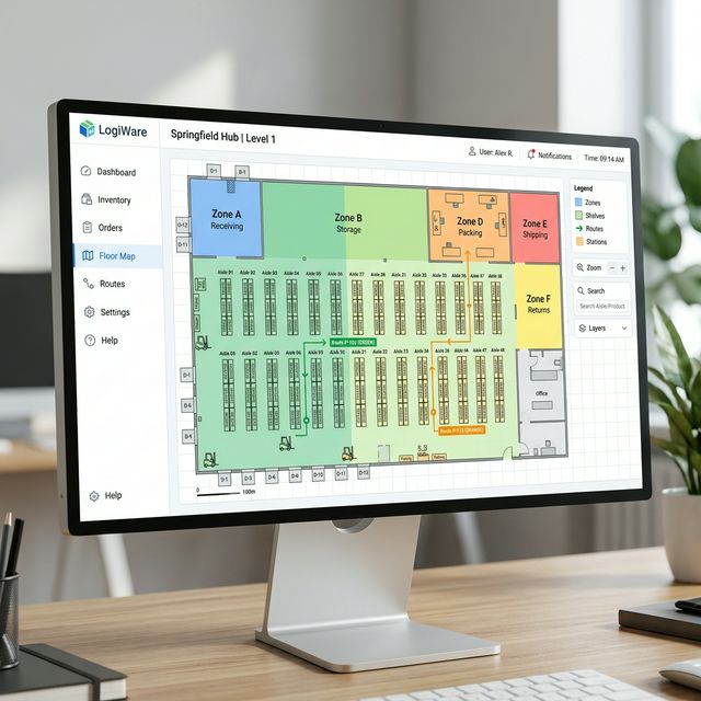 Mapa de Armazém WMS